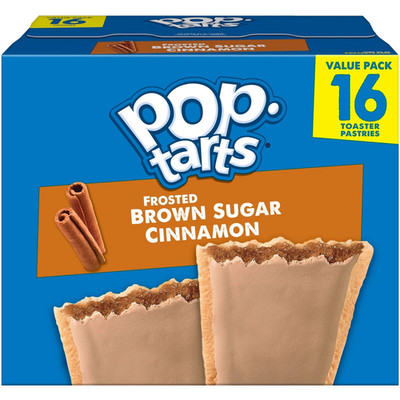Pop-Tarts Breakfast Toaster Pastries Frosted Brown Sugar Cinnamon 16 Count, 27oz