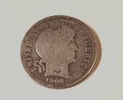 1906-S Barber Dime 90% Silver  Low 3.1 Million Circulated Exact Coin Pictured