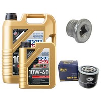 MotoröL Filter Set 10W-40 Liqui Moly 6 Liter + Schraube FüR Mitsubishi Carisma