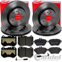 Brembo Bremsscheiben + BelÄGe Vorne+Hinten FüR Mercedes E-KLASSE W213 W238 C257