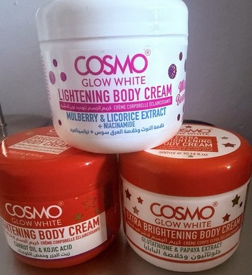 COSMO Glow White Body Cream Skin Brightening Mulberry Licorice Niacinamide 300ml