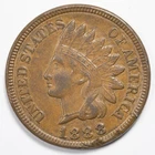 1888 Indian Head Penny Cent Extremely Fine/Almost Uncirculated (XF/AU) Rim Ding