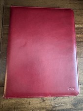 Red Leather Like Planner Organizer Padfolio P...