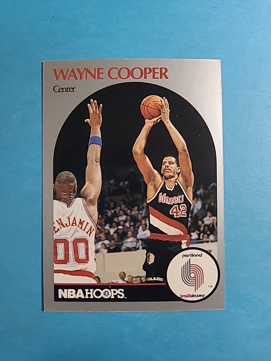 Wayne Cooper 1990-91 NBA Hoops Basketball Card # 244 J3520