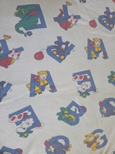 Vintage GYMBOREE 1990S ALPHABET blanket Cotton