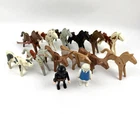 Playmobil Geobra Vintage 1970s & 80 Lot Of 14 Horses, Cattle, Longhorn & People