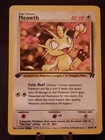 Pokémon Card Team Rocket 1st Edition Regular Finish Meowth 62/82 VLP-NM