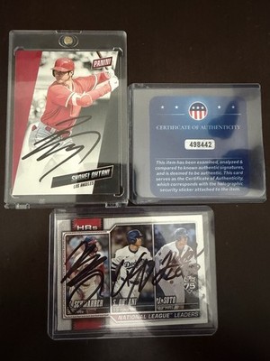 Custom Listing For Sri_6069, 2 Ohtani Signed Cards W/ COA s