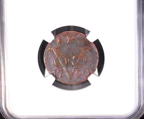 1786 VOC New York Penny ⚓ NGC Genuine Dutch East India Co Colonial Coin - Picture 9 of 10
