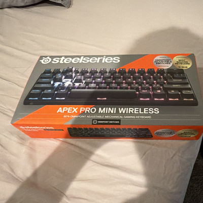 SteelSeries Apex Pro Mini Wireless Gaming Keyboard Adjustable Illuminated