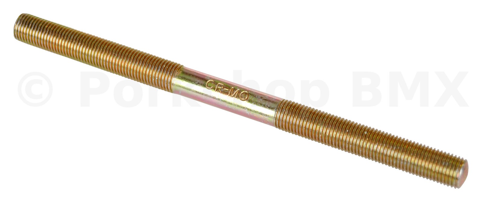 Bmx Cr-mo Chromoly Hub Axle - 3/8" X 24t X 150mm (each) Yellow Zinc