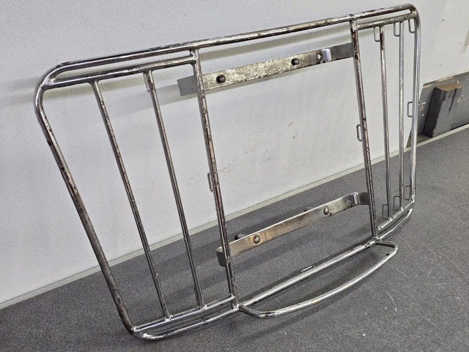 USED ORIGINAL LEITZ PORSCHE 356 356A 356B 356C 356SC CHROME LUGGAGE RACK - Imagem 2 de 4