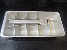 VINTAGE KITCHEN~ALUMINUM METAL ICE CUBE MOLD TRAY