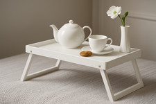 XL Betttablett Sofatisch Tablett Frühstück Ablagetisch klappbar 60 x 32 x 21 cm