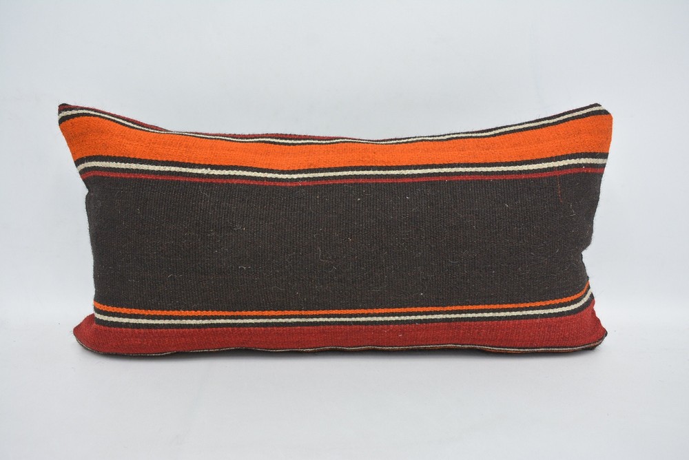 Antique Pillows, Pillow Pillow, 12"x24" Brown Pillow Case, Pillow for Couch