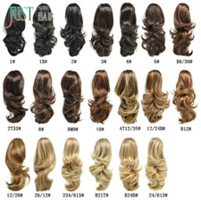 US Claw Clip in Ponytail Extension Long Curly Wavy Pony Tail Jaw Hair Extensions