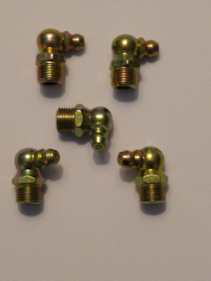 1/8-27-90 Degree Angle NPT Grease zerk  Fittings 5 Pcs. Condition is New