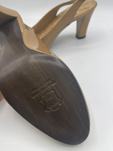 STUART WEITZMAN Patent Leather Slingback Size 5 New - Foto 3 di 11