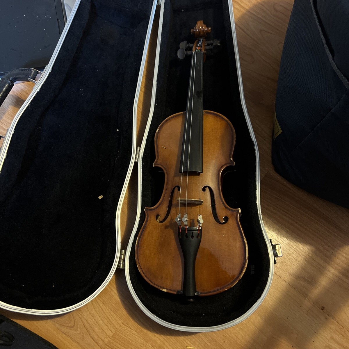 バイオリン　antonius stradivarius 1713　ケース付 Antonius Stradivarius Cremonensis Copy 3/4 Violin Made In