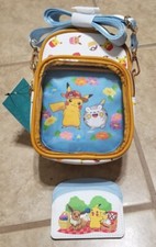 Bioworld Pokemon Pikachu Eevee Cupcake Crossbody Bag ID Card Wallet Set