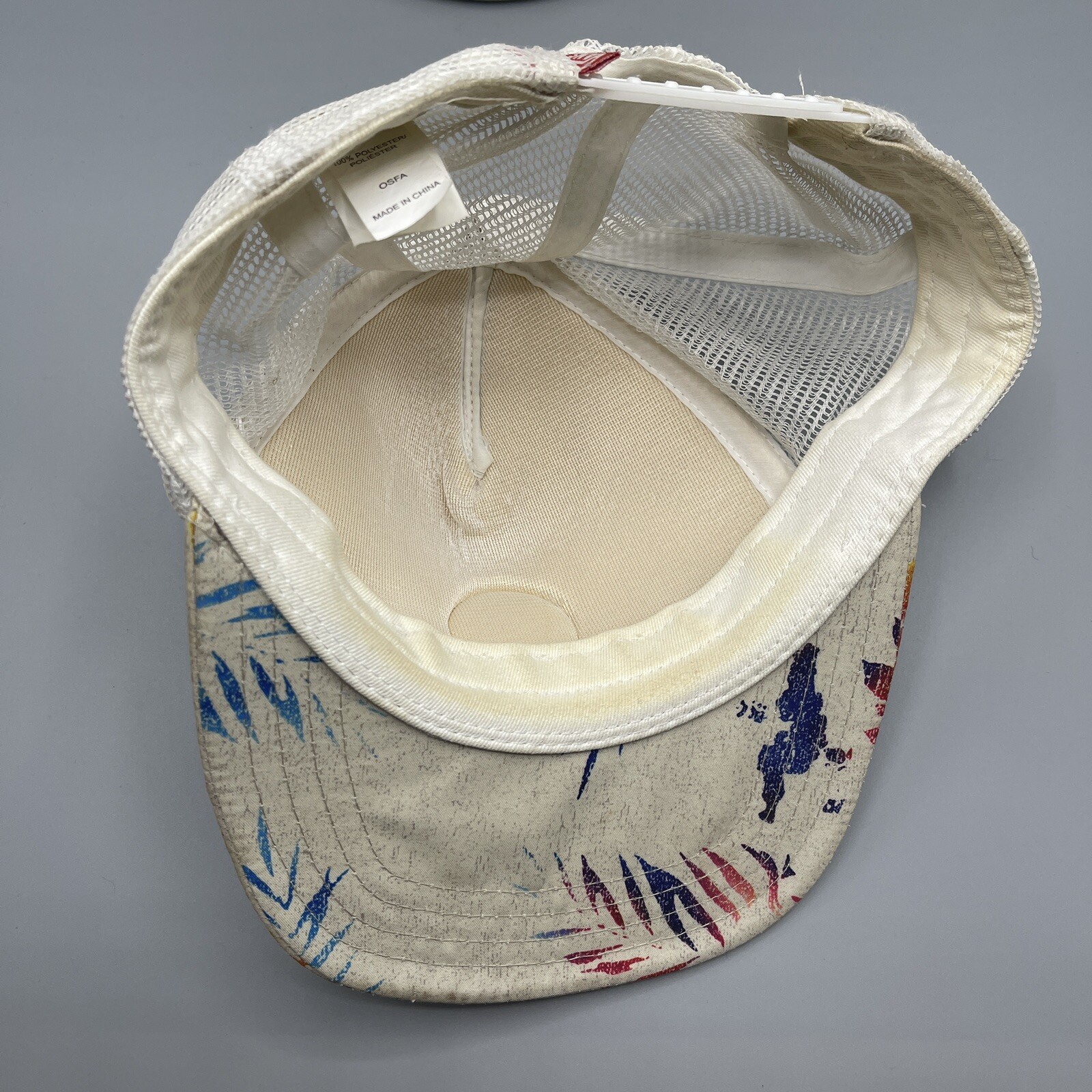 Vans Solid white Tie Dye Leaves Pattern Meshback … - image 6