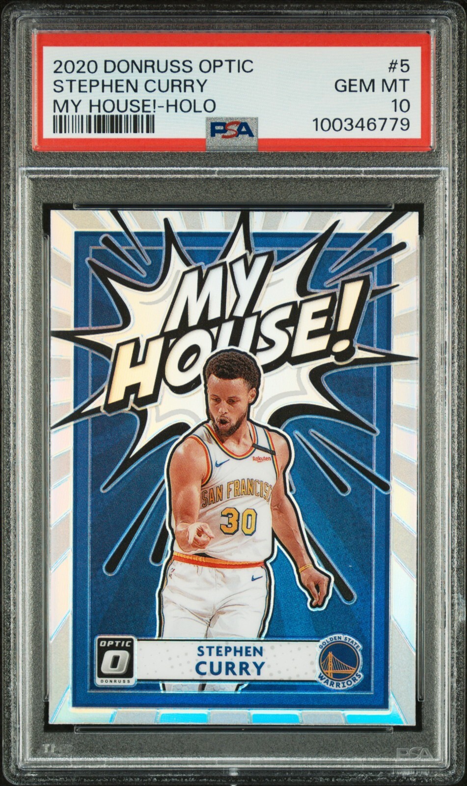 Stephen Curry 2020 Optic My House Holo PSA 10 #5 79