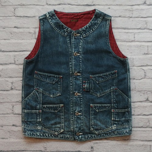 Kapital Houndstooth Lined Denim Trucker 