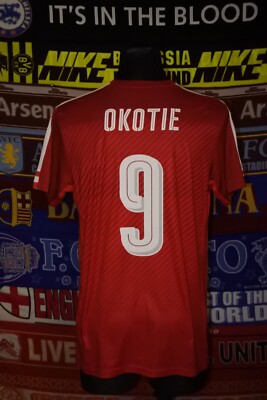 4/5 Austria adults M/L 2016 #9 Okotie football shirt jersey soccer Österreich