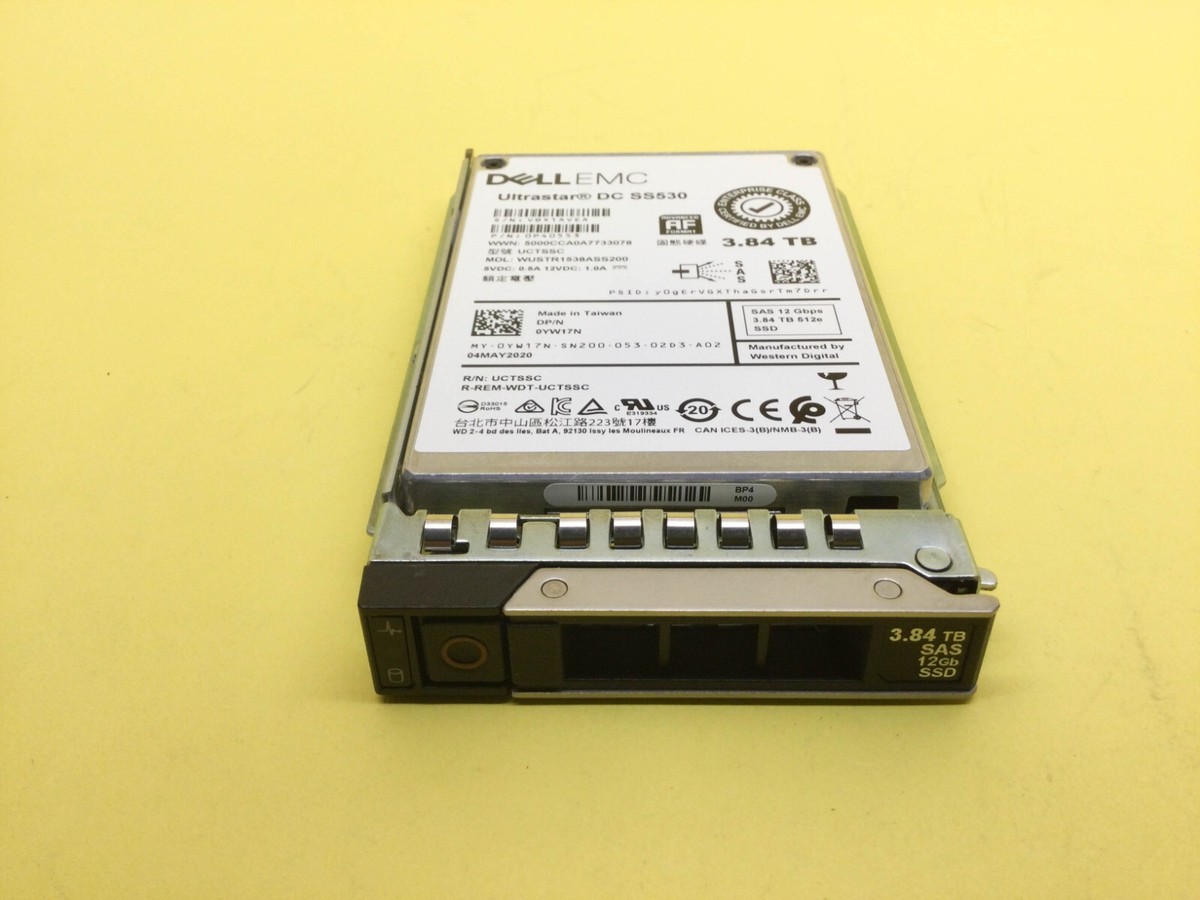 値下げと追加です。SSD　DELL Vostro230 YW17N DELL 3.84TB Read Intensive SAS 12Gb/s 512e 2.5'' SSD