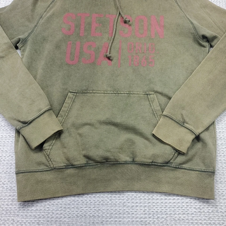 Sudadera con Capucha Stetson Western Pull Over Para Hombre Gráfico Mediano Vaquero Rodeo Rancho Ropa Foto 4 de 4