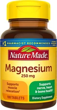 Magnesium Oxide 250 Mg, Dietary Supplement for Muscle, Heart, Bone and Nerve Hea