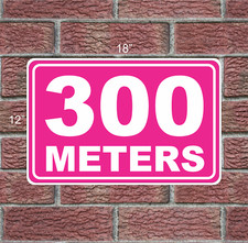 300 METERS MARKER 12x18" Metal Sign 4 Driving Range Golf Course Gun Club Yardage