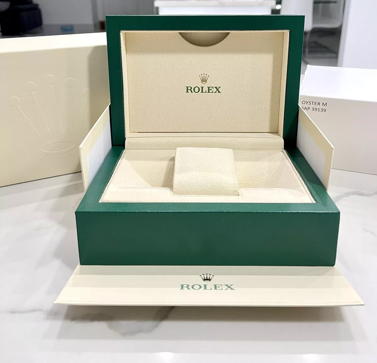 Authentic NEW STYLE ROLEX Watch Box Submariner FULL SET 126610