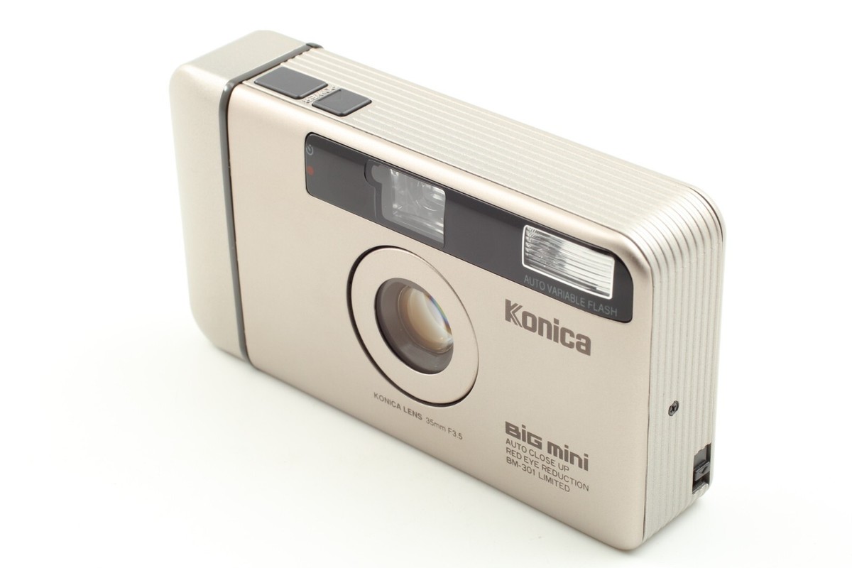 LCD Works!💥TOP MINT IN Case] Konica Big Mini BM-301 Limited