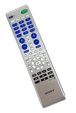 Sony Commander Remote Control RM-V210 TV VCR CBL DVD Silver and Black Tested