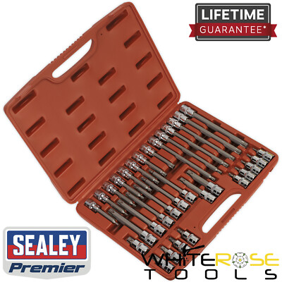 Sealey Steckschlüssel-Bit-Set 32-teilig TRX-Star* 1/2''Sq Antrieb Premier Aufbewahrungskoffer