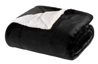 Chanasya Kuschel-Set: Sherpa-Decke & 2 Kissenbezüge – Flauschig Weiß, 3-teilig