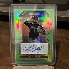 2022 Panini Prizm Draft Picks Lime Green Prizm 18/23 Luis Ramirez #PDP199