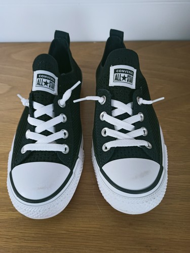 Converse Size 6-36.5 Chuck Taylor All Star Shoreline Knit Slip On Low Top Black - Picture 24 of 24