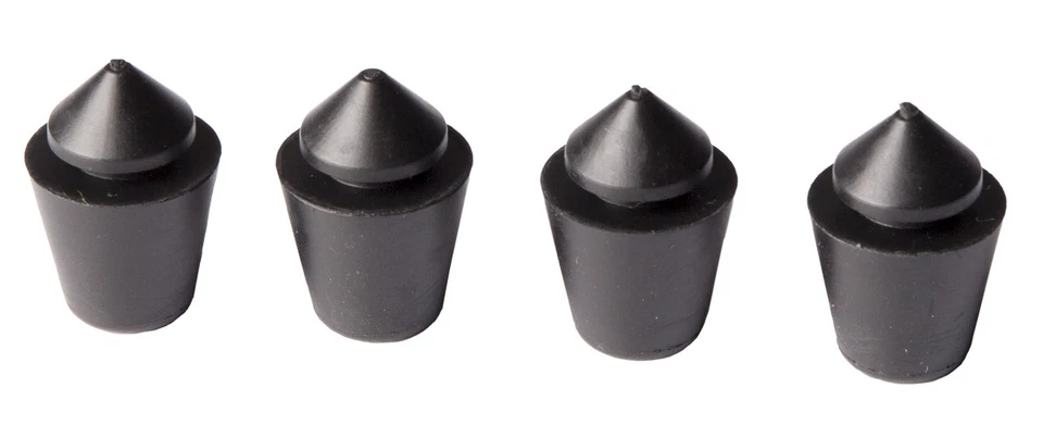 Juego de parachoques de goma para puertas SoffSeal de 4 piezas para camionetas Chevy y GMC 1964-1991 Foto 2 de 4