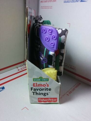 2003 Fisher Price Sesame Street Elmo’s FAVORITE THINGS Soft Flip Book Squeaker - Picture 9 of 12