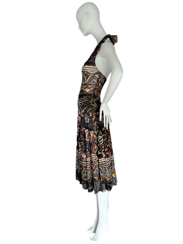 rr hawaii resort dress Vintage y2k NWT RR Hawaii Resort Wear Halter Open Back Handkerchief Dress