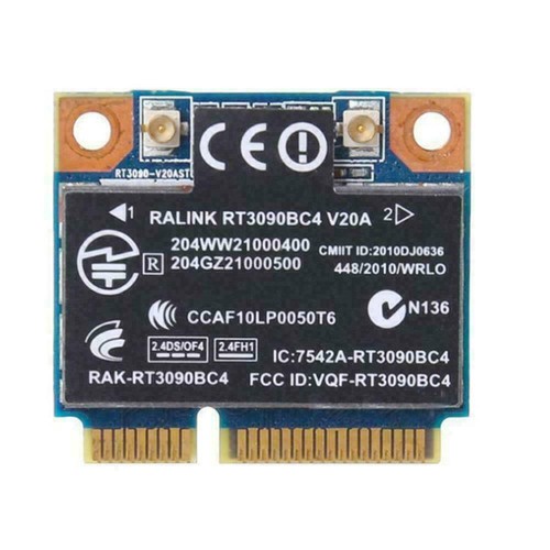 HP Ralink RT3090BC4 300M WiFi N+ BT Bluetooth PCI-e New Cards E0C9 G3 7Y6T L9G5 - Afbeelding 6 van 8