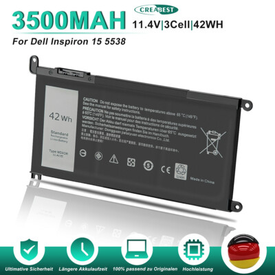 3500mAh WDXOR WDX0R Akku Für Dell Inspiron 15 5565 5578 5579 7560 5567 5568 5570