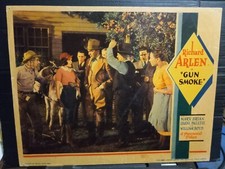 Lobby Card 1931 GUN SMOKE William Boyd holds Mary Brian town at gunpoint