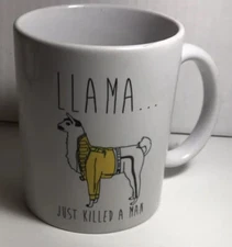 Llama...Just Killed A Man Bohemian Rhapsody Parody Funny 14 oz Coffee Mug