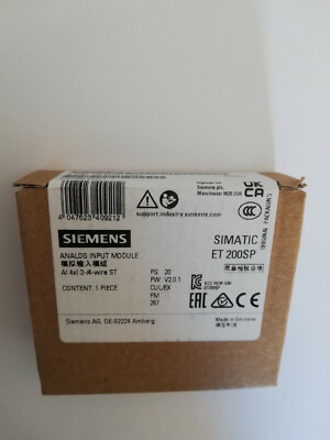 Siemens ET 200SP AI 4XI 2-/4-Draht ST 6ES7134-6GD01-0BA1 / 6ES71346GD010BA1