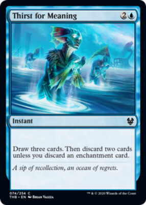 4x Thirst for Meaning - Foil NM-Mint, English Theros Beyond Death MTG Magic