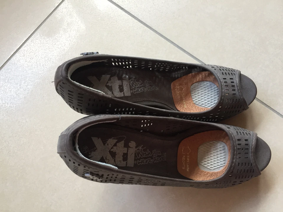 Pumps , Peeptoes, olivgrün, XTi, Größe 38, NEU - Bild 4 von 4