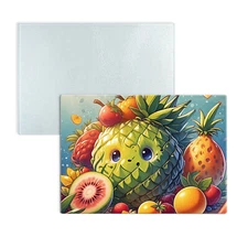 11" x 7.9" 25pcs Rough Coating Sublimation Blank Tempered Glass Cutting Board US